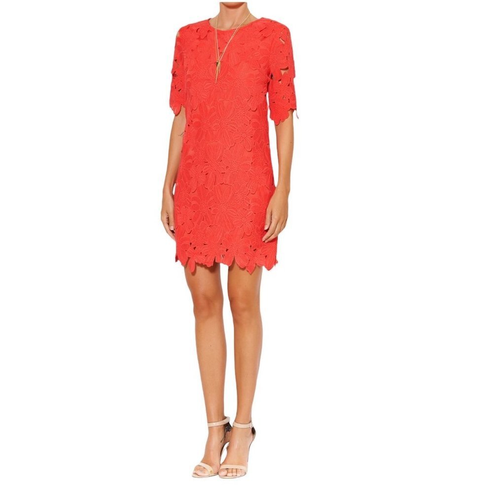 Francesca's Jun & Ivy‎ dress Women Size Small Style #D300948 Embroidered Overlay